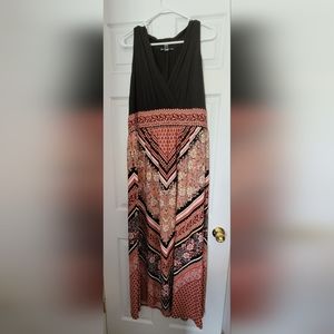 London Style Sleeveless Maxi Dress